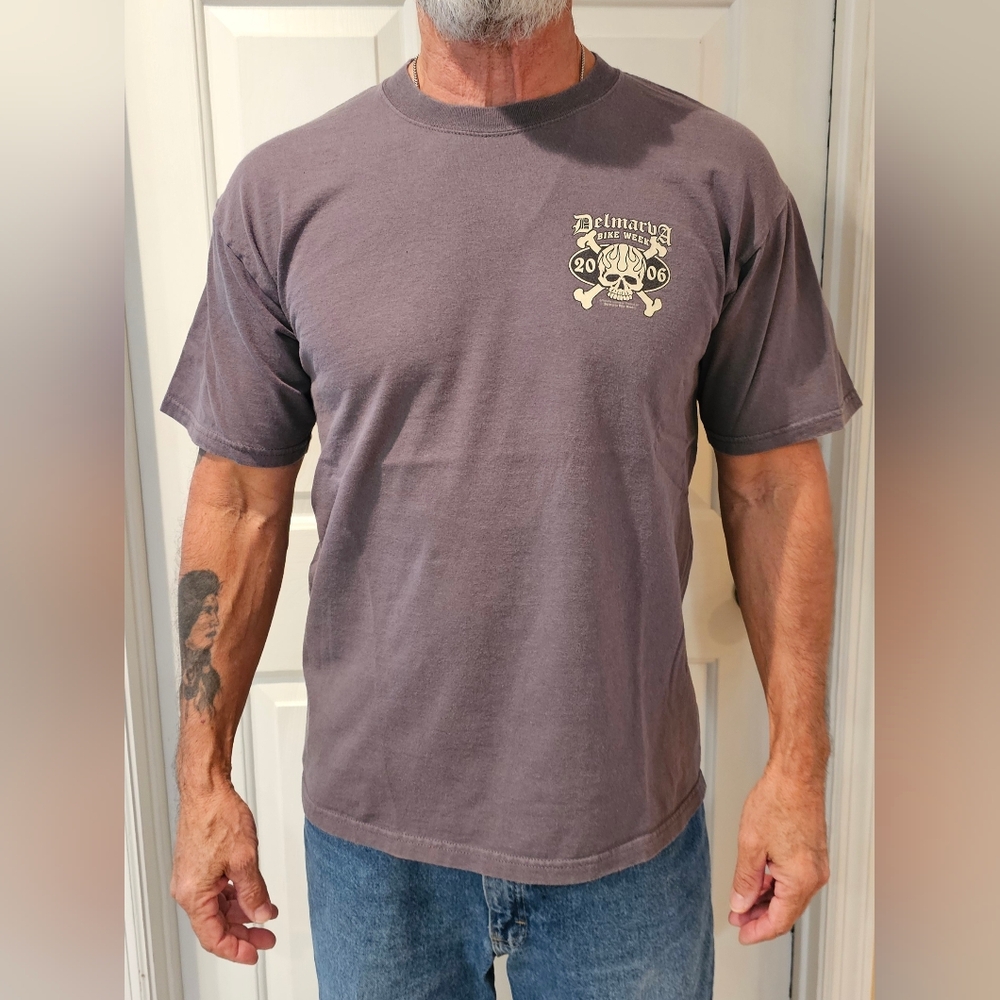 MOTORCYCLE T-SHIRT in Gray L